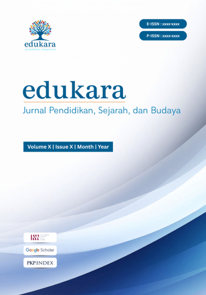 					View Vol. 1 No. 1 (2026): : April: Edukara: Jurnal Pendidikan, Sejarah, dan Budaya
				